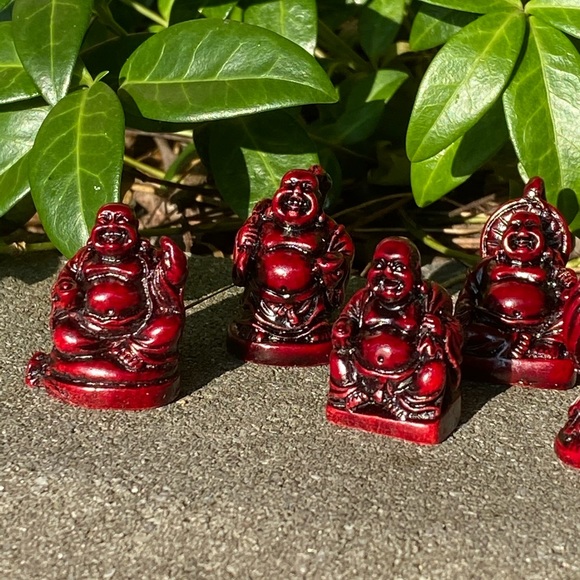 Happy Laughing Buddha Set of 6 - Picture 6 of 7